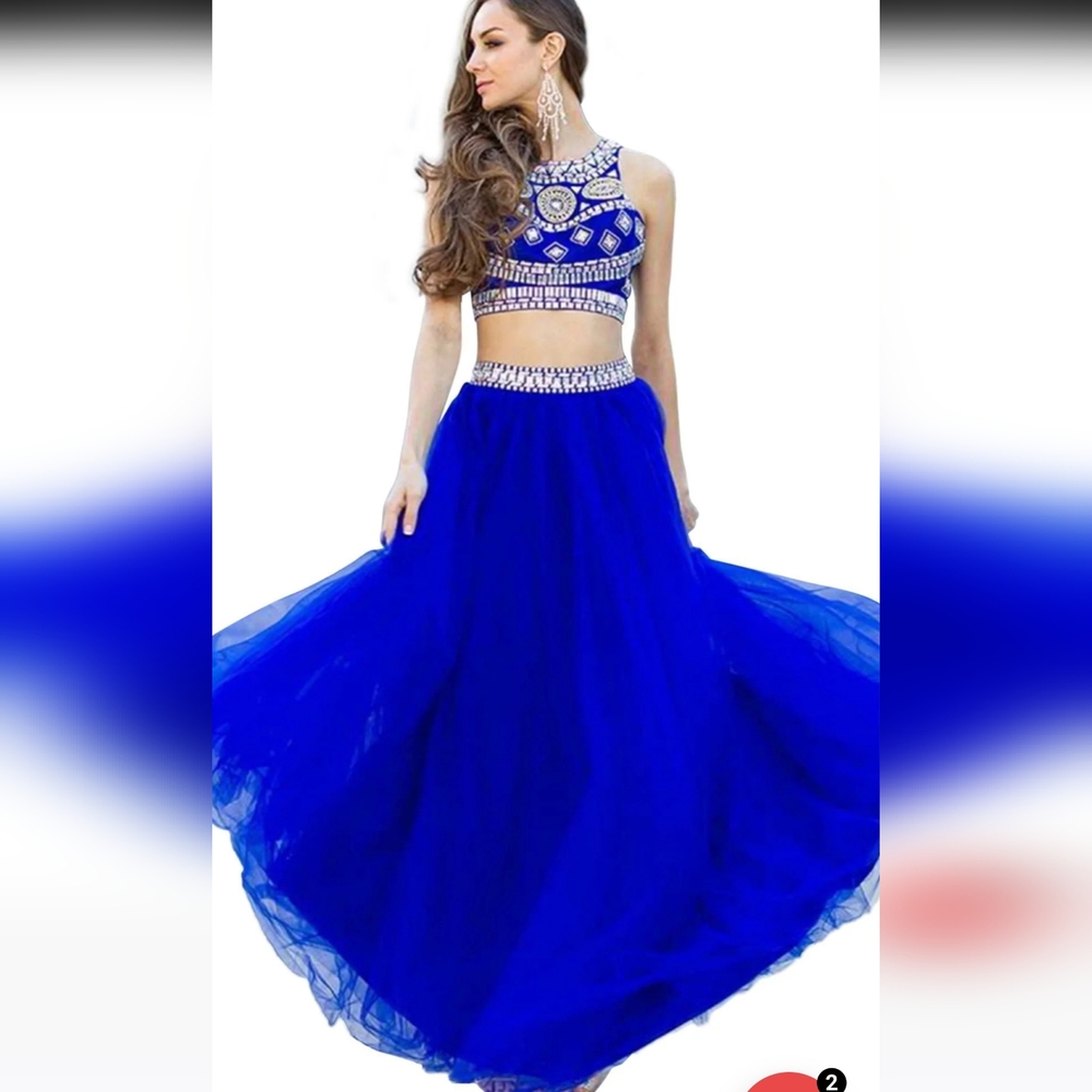 💰Nox Anabel Two Piece Jeweled A-line Dress